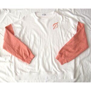 Peloton Pullover Sweatshirt Women Relaxed Fit Crew Neck Casual Sz XL (WB489)